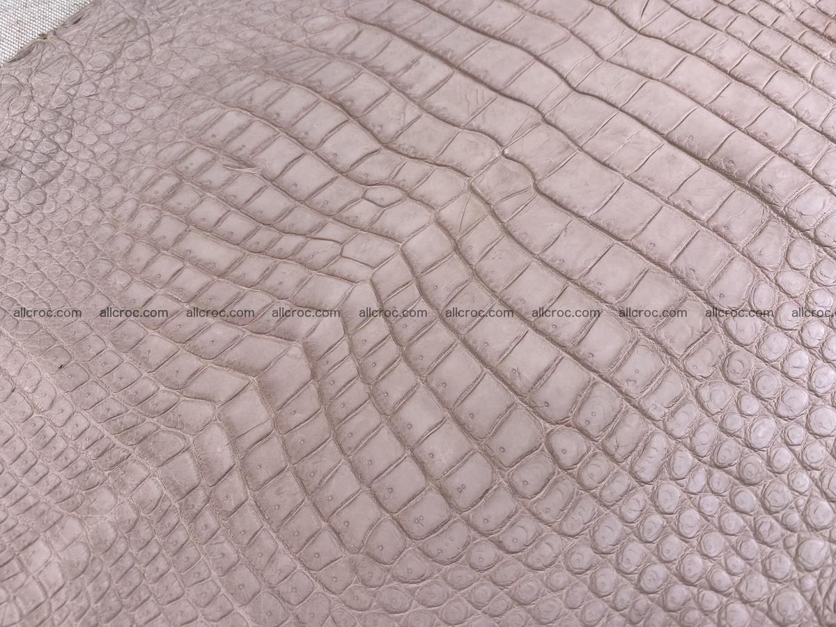 Crocodile skin belly part 33cm cappuccino color 1535 Foto 5