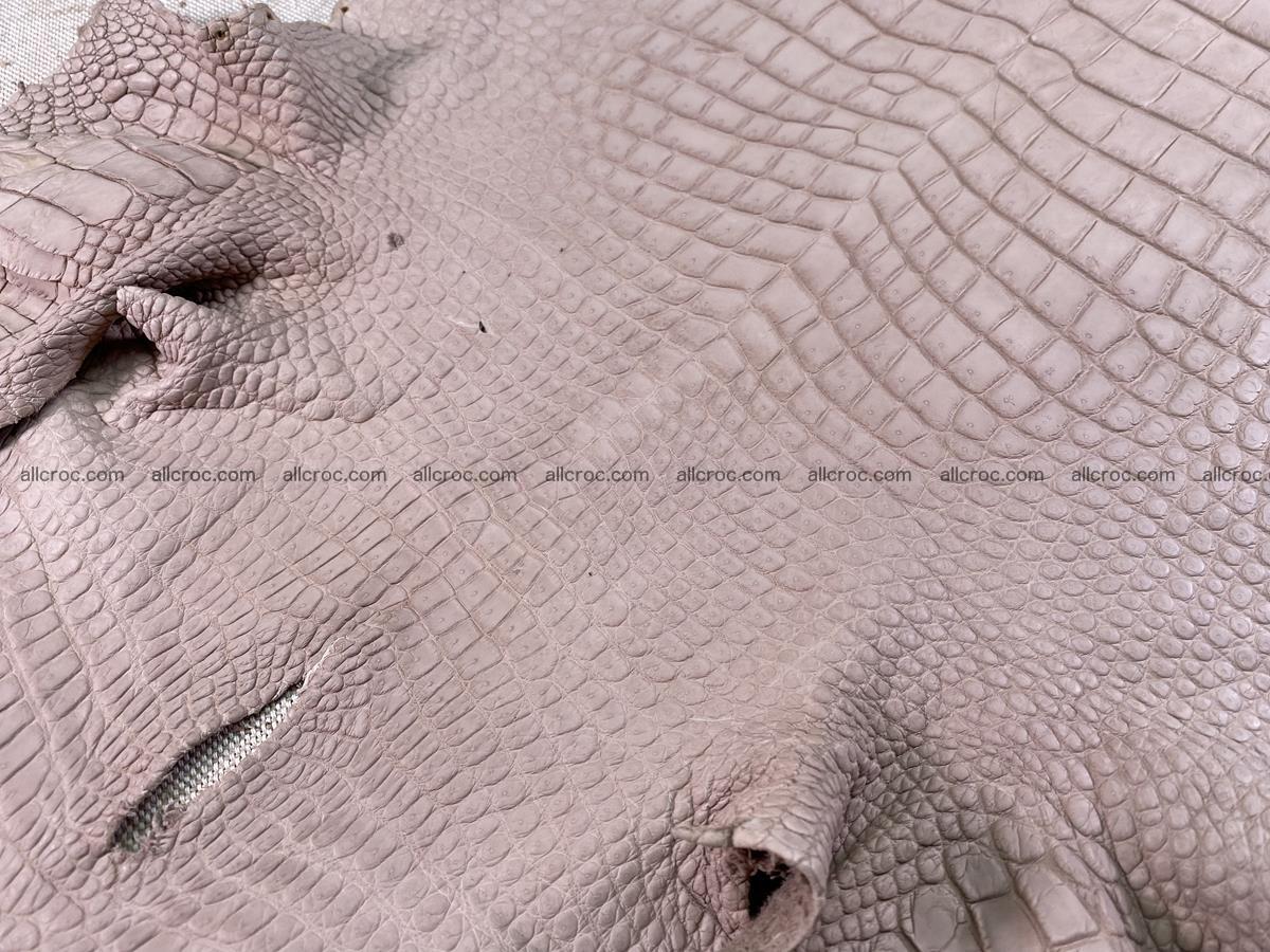 Crocodile skin belly part 33cm cappuccino color 1535 Foto 6