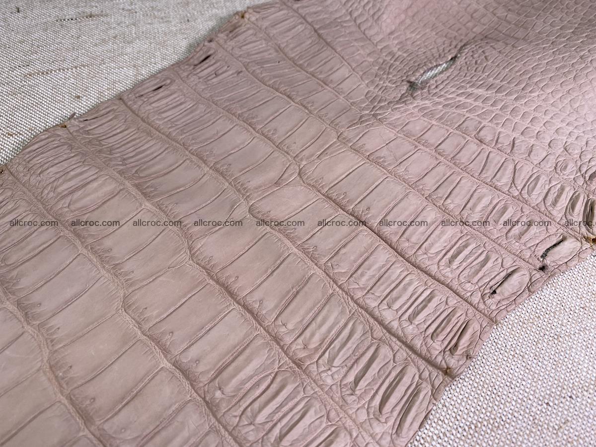 Crocodile skin belly part 33cm cappuccino color 1535 Foto 9