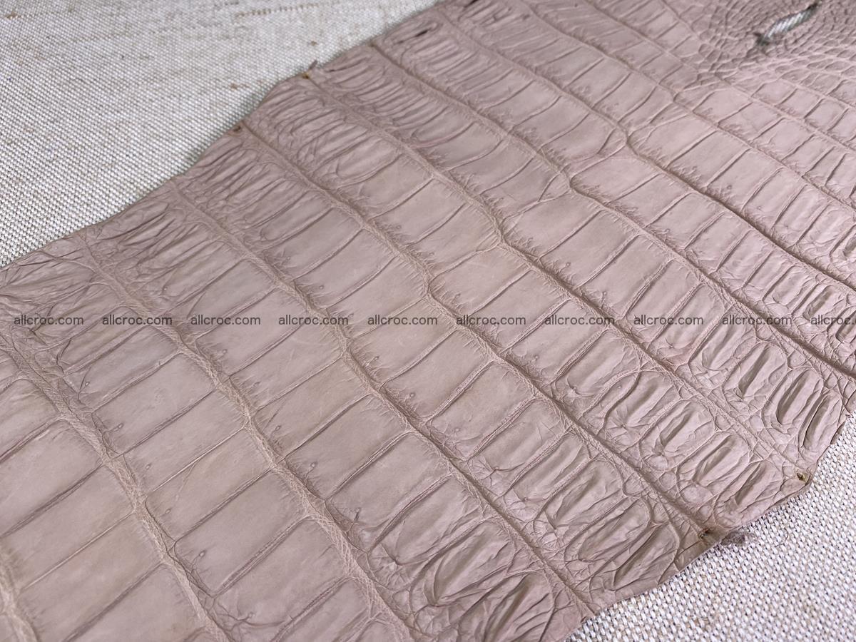 Crocodile skin belly part 33cm cappuccino color 1535 Foto 10