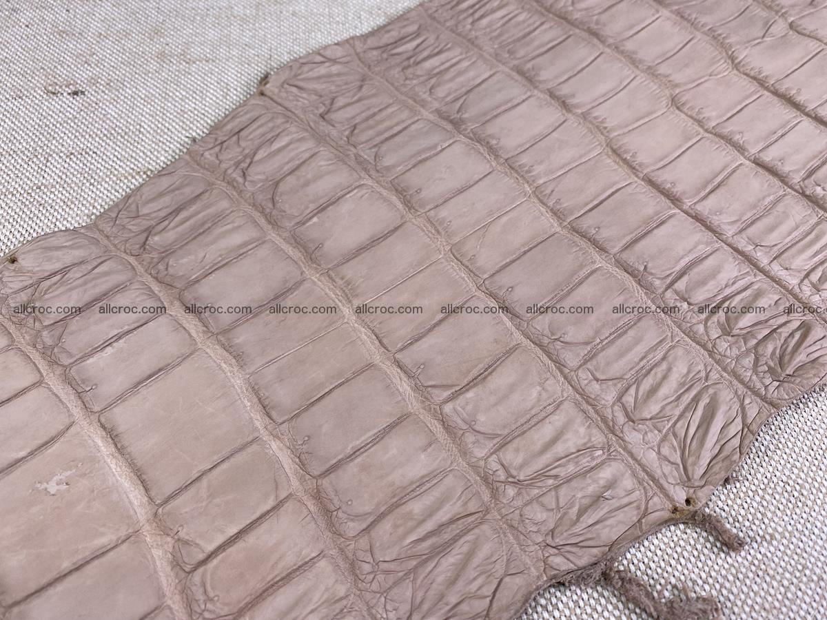 Crocodile skin belly part 33cm cappuccino color 1535 Foto 11