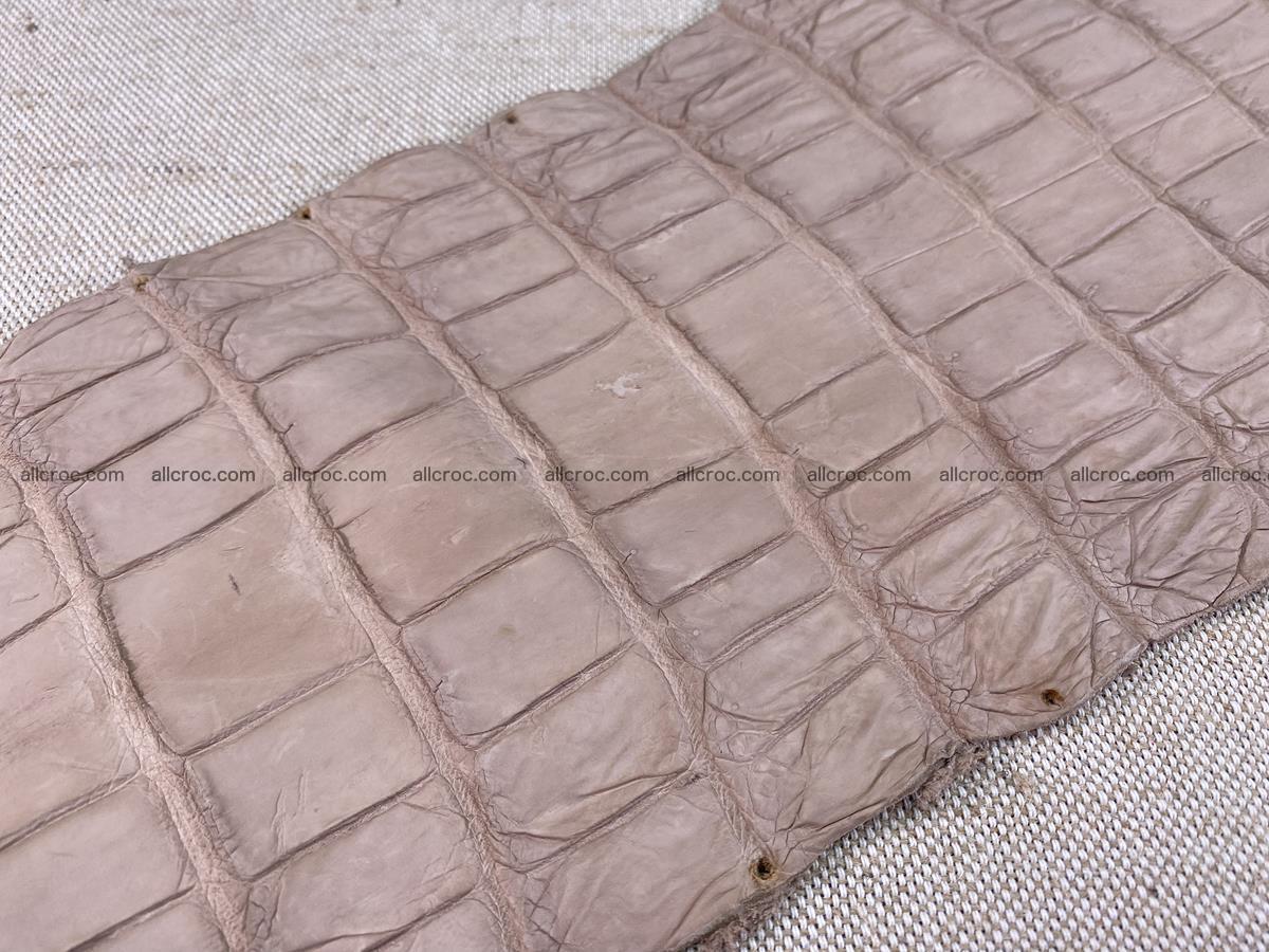 Crocodile skin belly part 33cm cappuccino color 1535 Foto 12