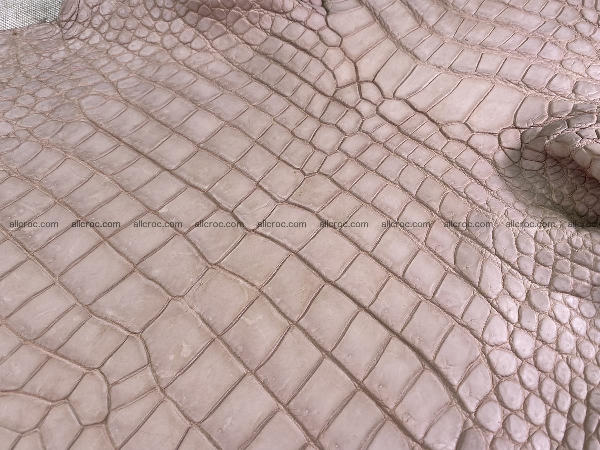Crocodile skin belly part 36cm cappuccino color 1536 Foto 6