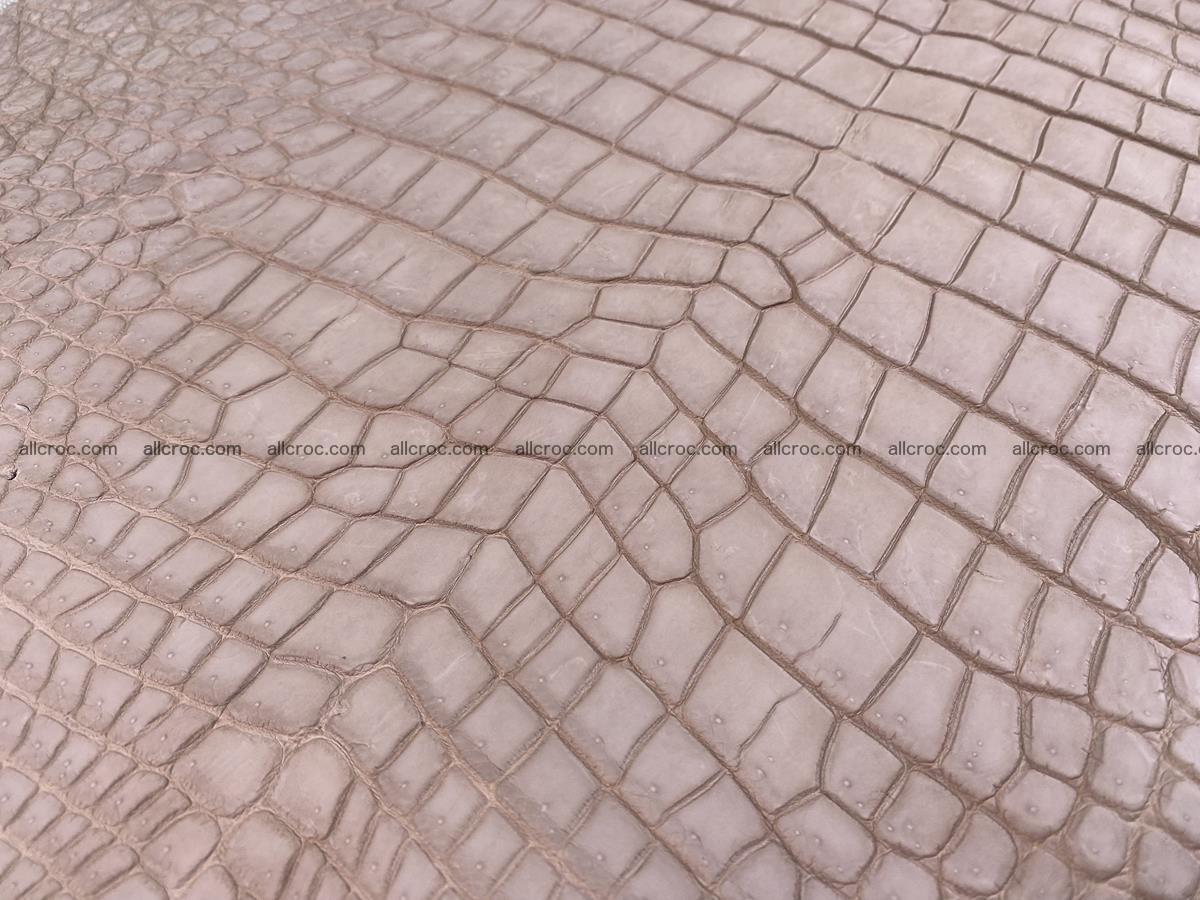 Crocodile skin belly part 36cm cappuccino color 1536 Foto 8