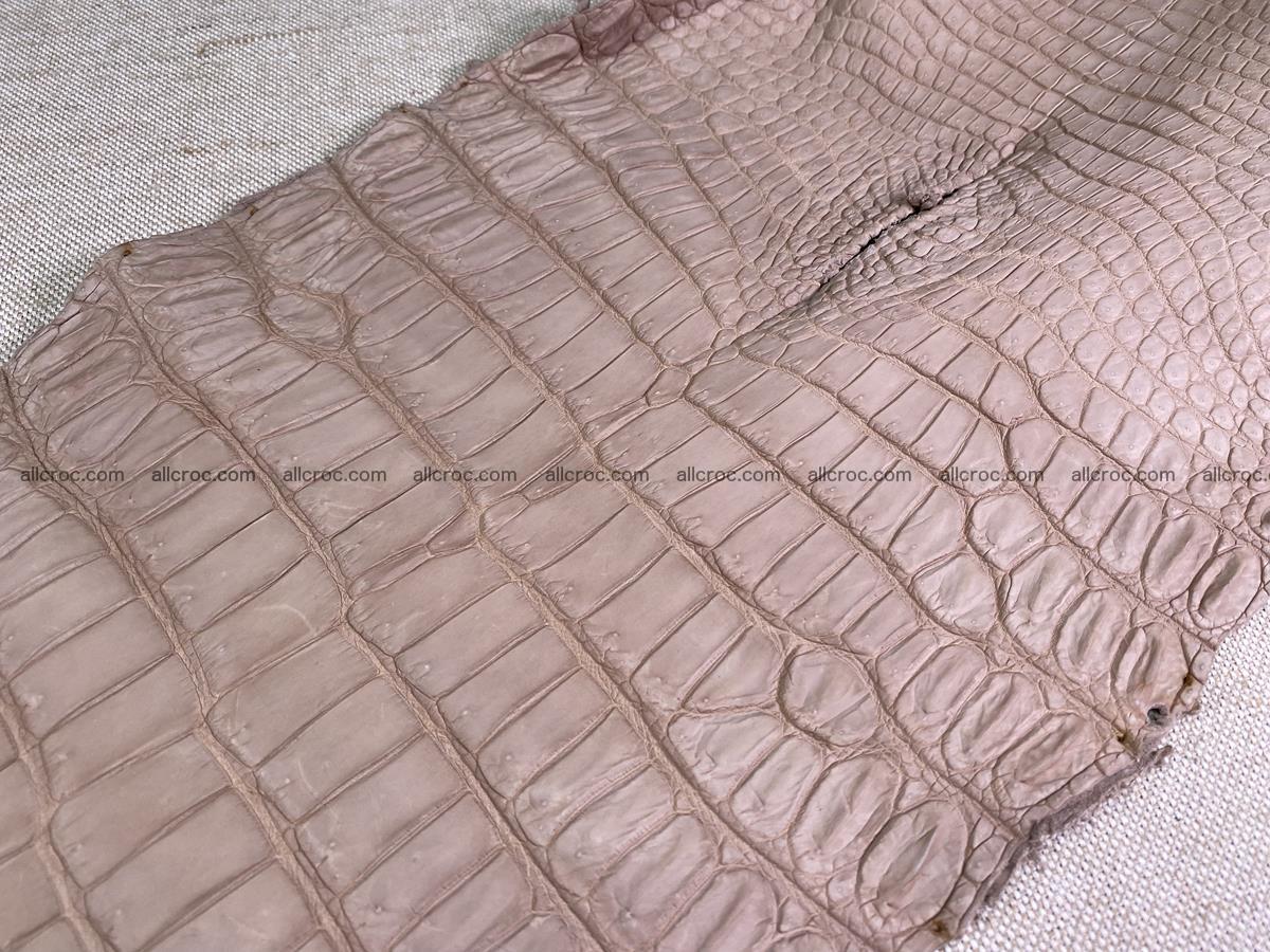 Crocodile skin belly part 36cm cappuccino color 1536 Foto 12