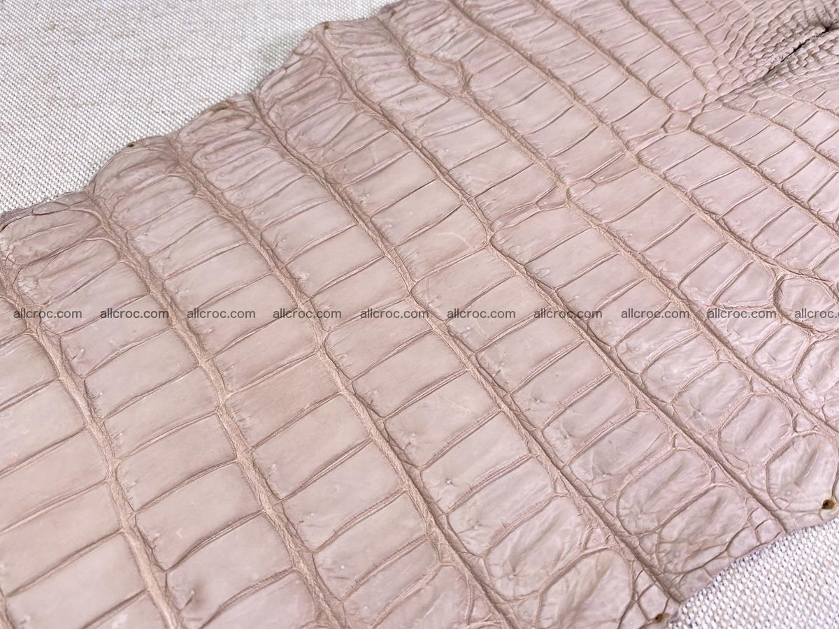Crocodile skin belly part 36cm cappuccino color 1536 Foto 13