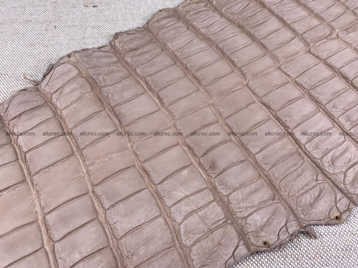 Crocodile skin belly part 36cm cappuccino color 1536 Foto 14
