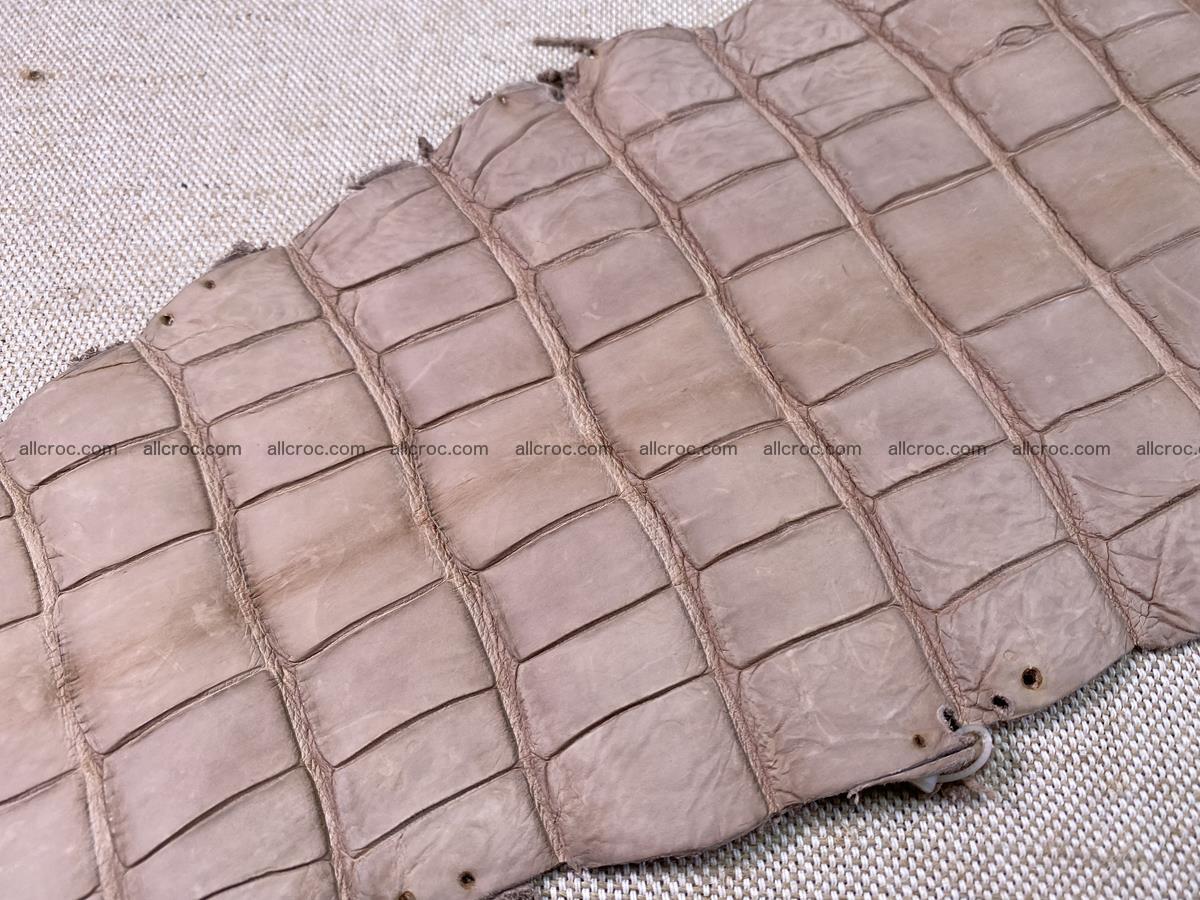 Crocodile skin belly part 36cm cappuccino color 1536 Foto 16