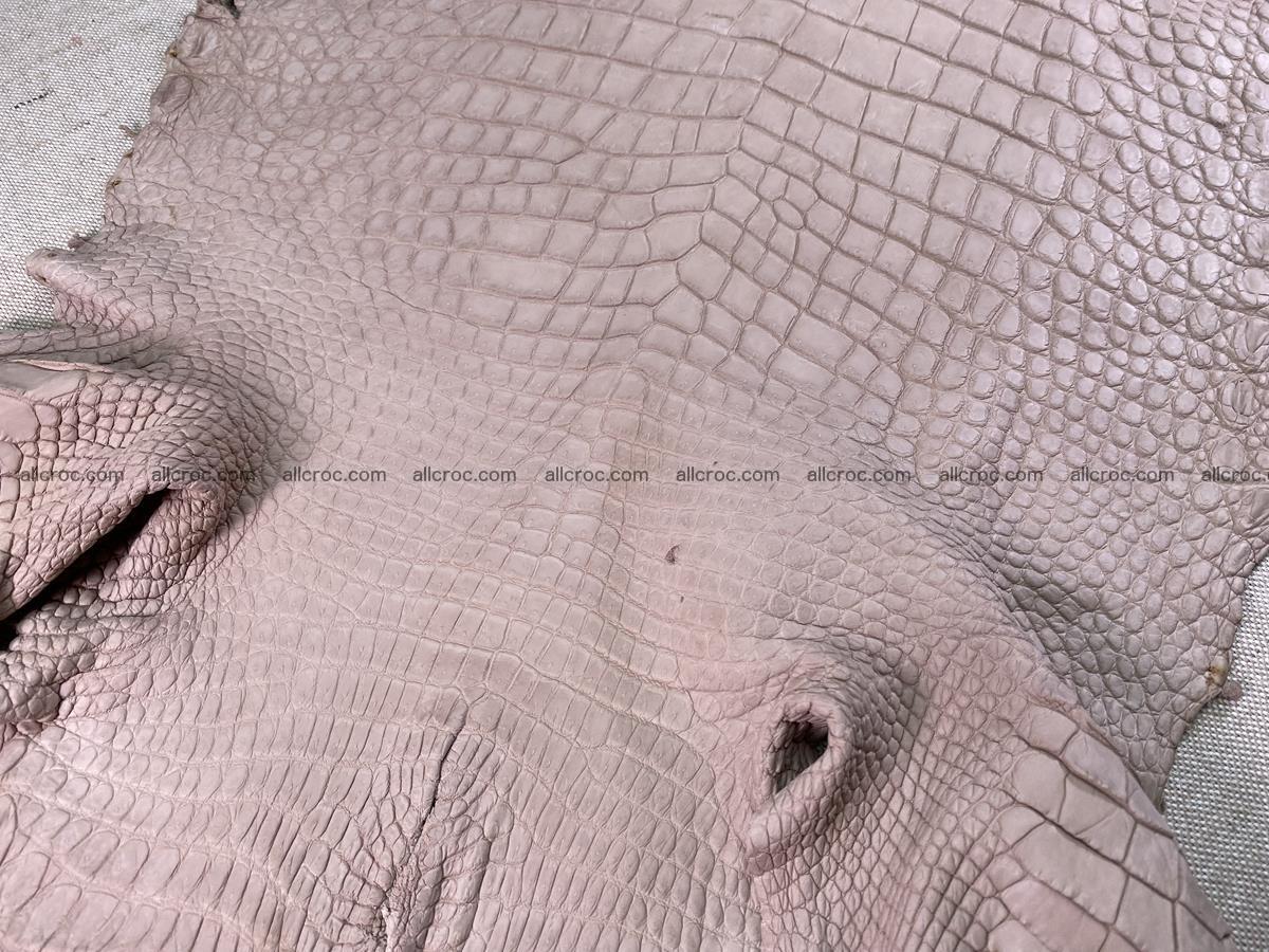 Crocodile skin belly part 41cm cappuccino color 1537 Foto 7