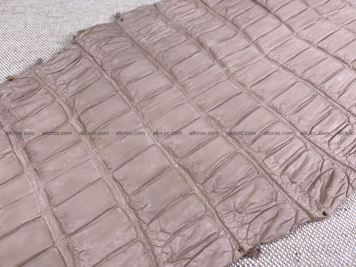 Crocodile skin belly part 41cm cappuccino color 1537 Foto 13