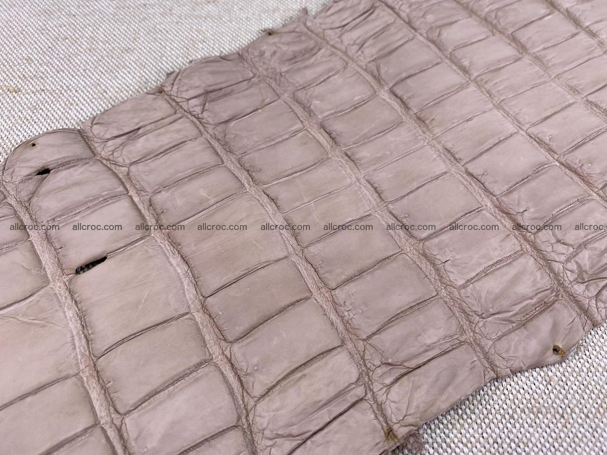 Crocodile skin belly part 41cm cappuccino color 1537 Foto 12