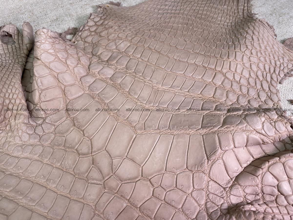 Crocodile skin belly part 35cm cappuccino color 1505 Foto 2