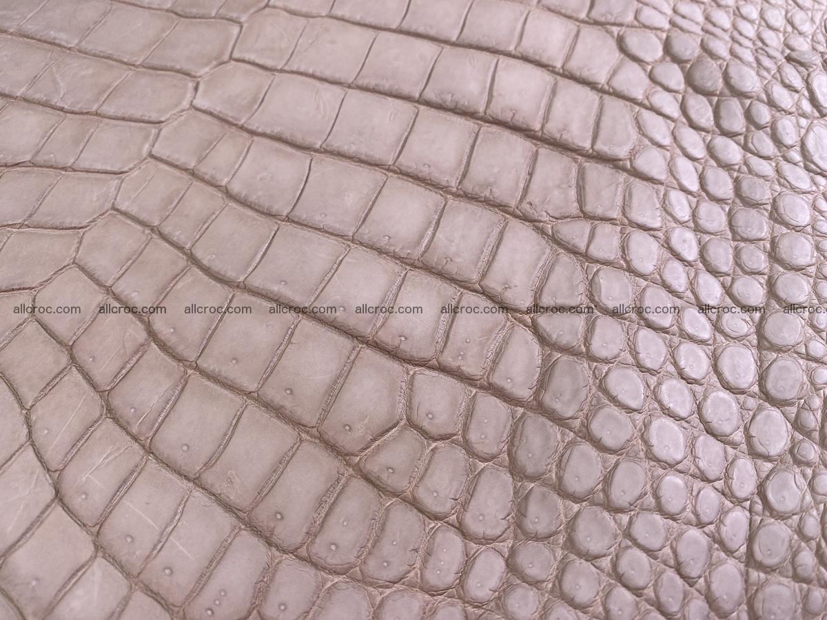 Crocodile skin belly part 35cm cappuccino color 1505 Foto 8