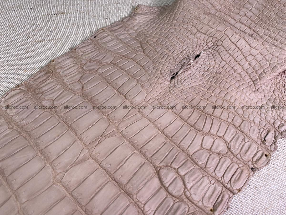 Crocodile skin belly part 35cm cappuccino color 1505 Foto 9