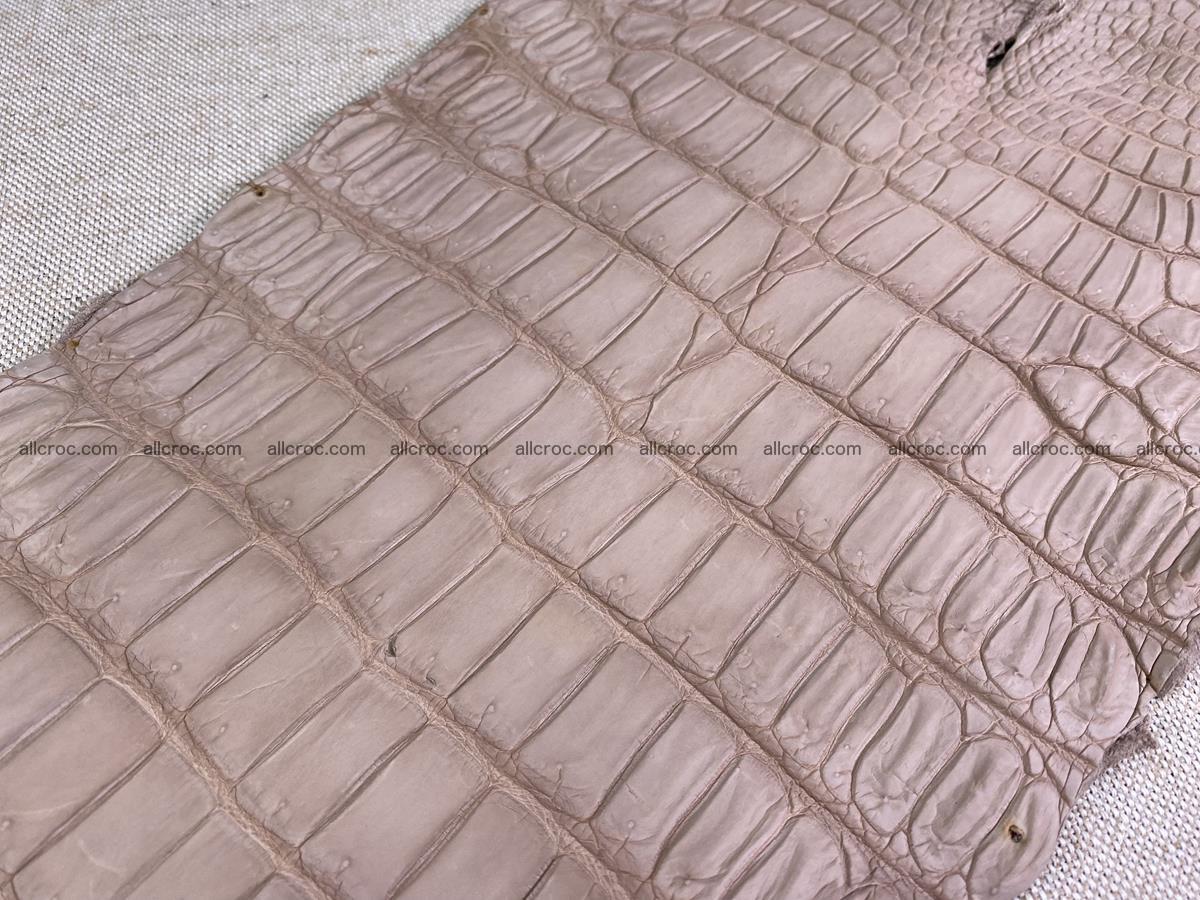 Crocodile skin belly part 35cm cappuccino color 1505 Foto 10