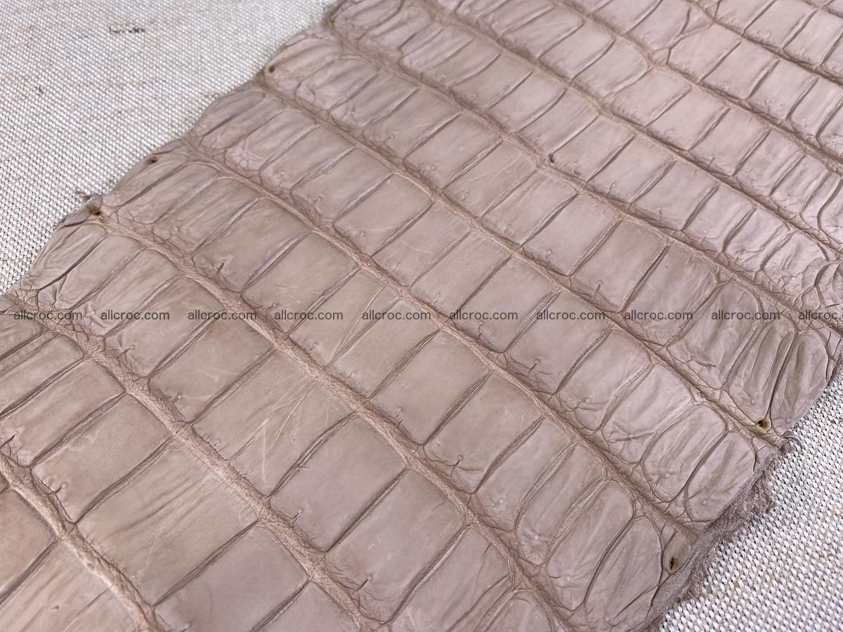 Crocodile skin belly part 35cm cappuccino color 1505 Foto 11