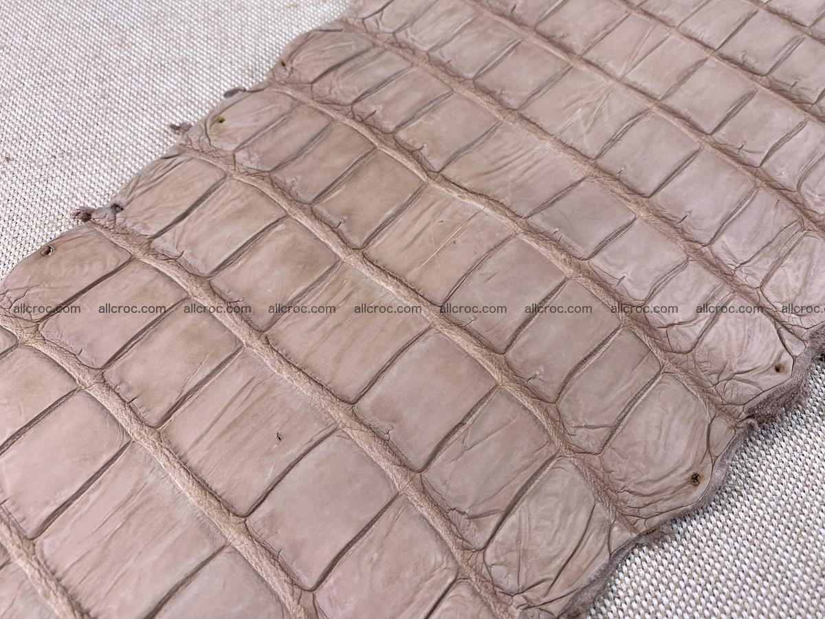 Crocodile skin belly part 35cm cappuccino color 1505 Foto 12