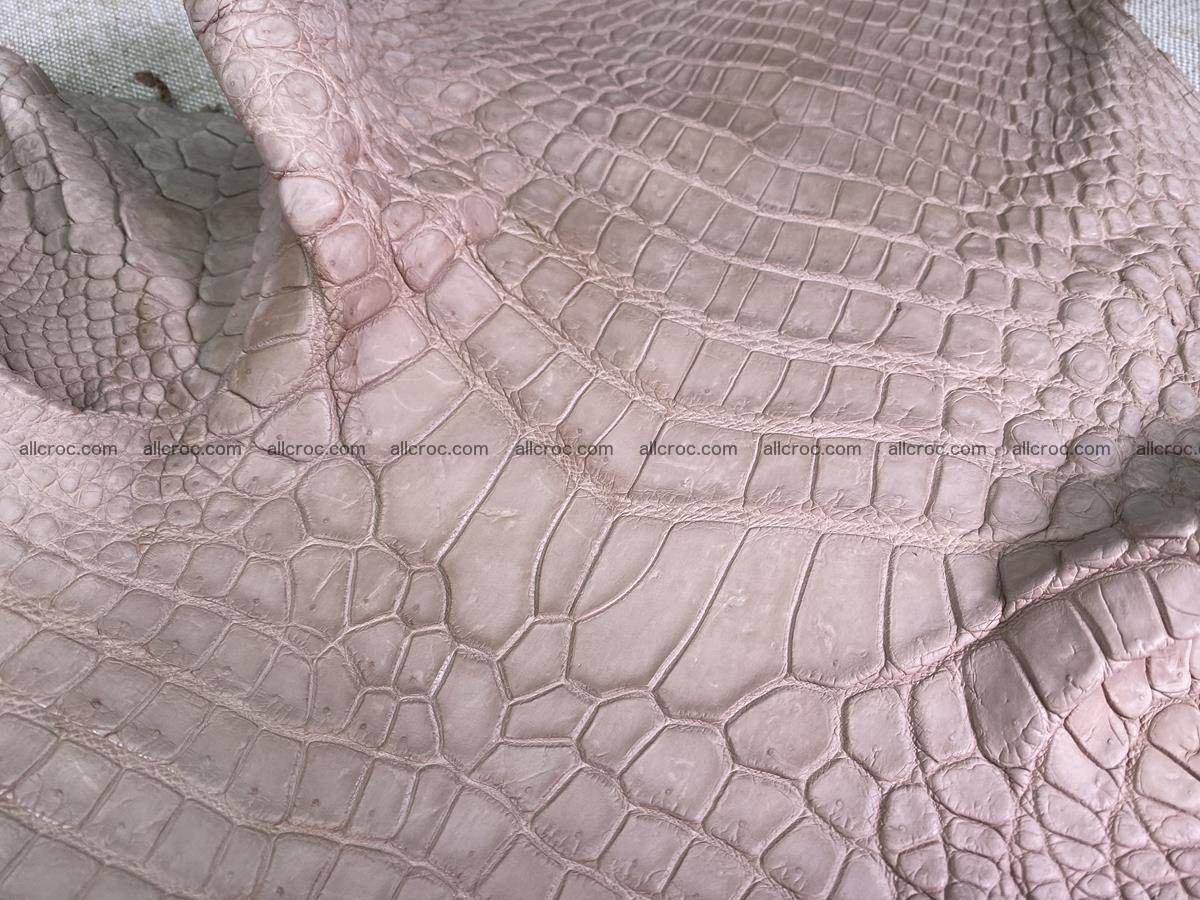 Crocodile skin belly part 36cm cappuccino color 1506 Foto 2