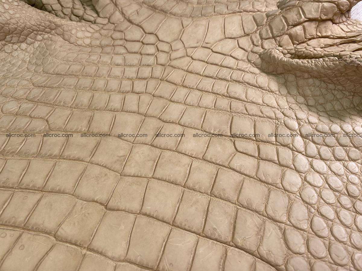 Crocodile skin belly part 37cm mustard color 1539 Foto 18