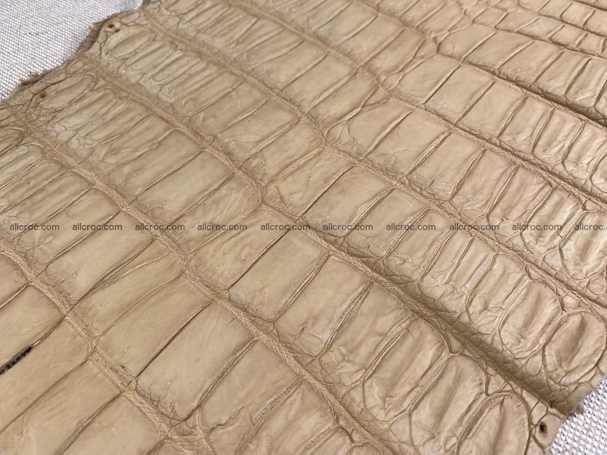 Crocodile skin belly part 41cm mustard color 1540 Foto 7