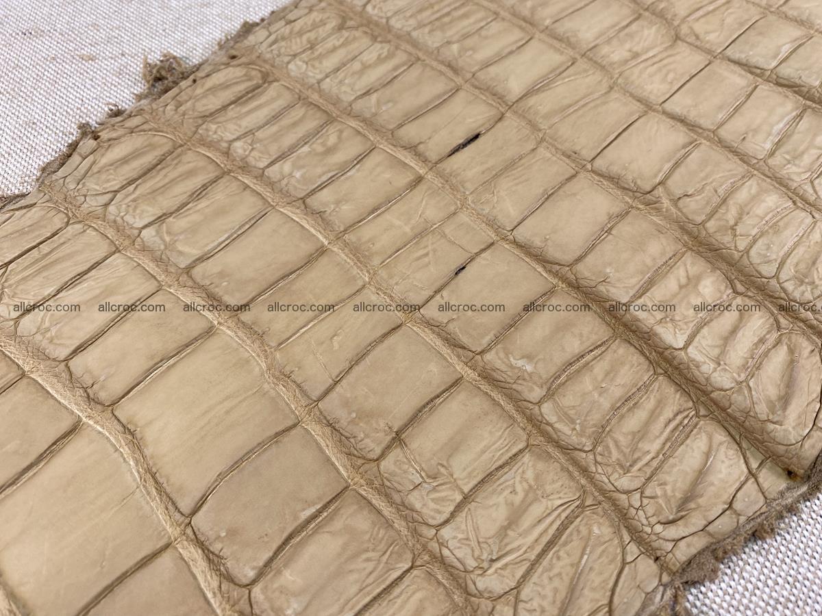 Crocodile skin belly part 41cm mustard color 1540 Foto 9