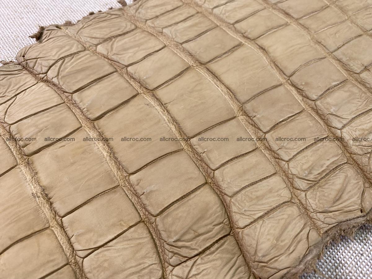 Crocodile skin belly part 41cm mustard color 1540 Foto 12