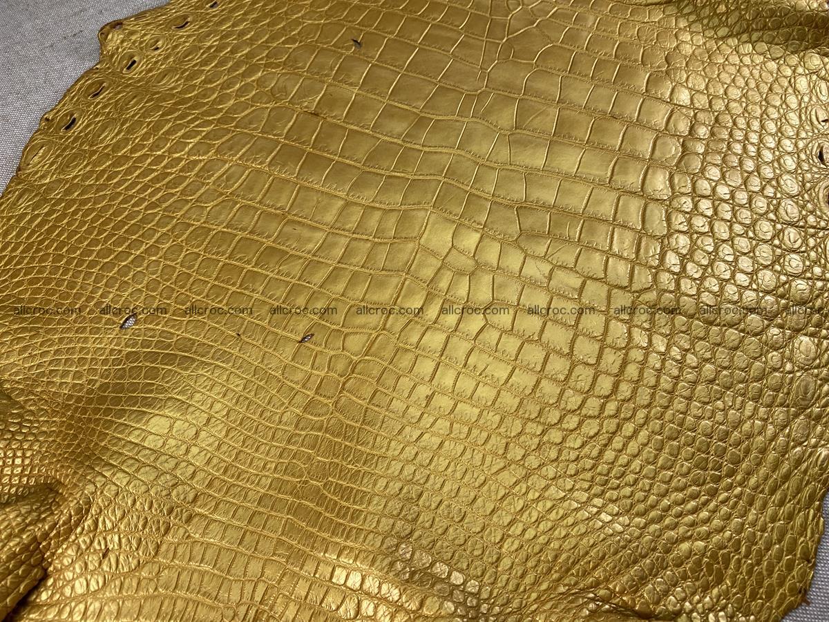 Crocodile skin belly part 44cm (no tail) gold color 1526 Foto 3