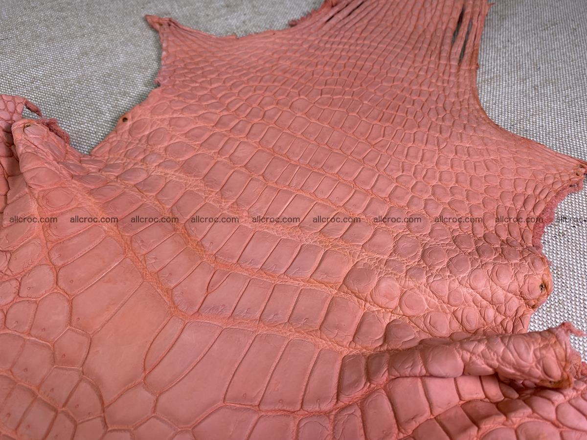 Crocodile skin belly part 32cm salmon color 1520 Foto 2