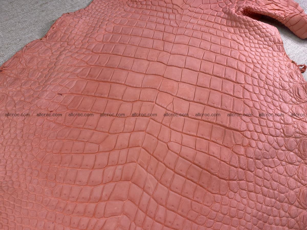 Crocodile skin belly part 32cm salmon color 1520 Foto 4