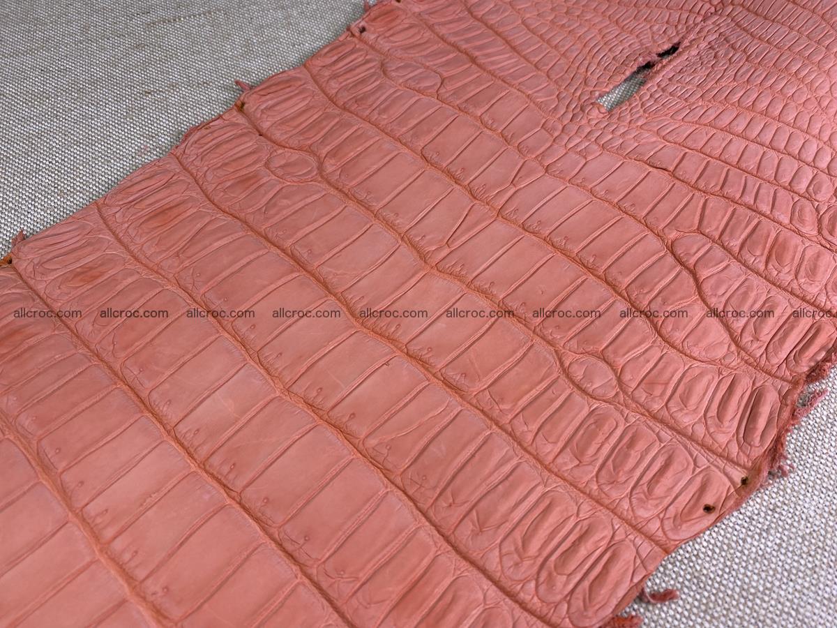 Crocodile skin belly part 32cm salmon color 1520 Foto 9