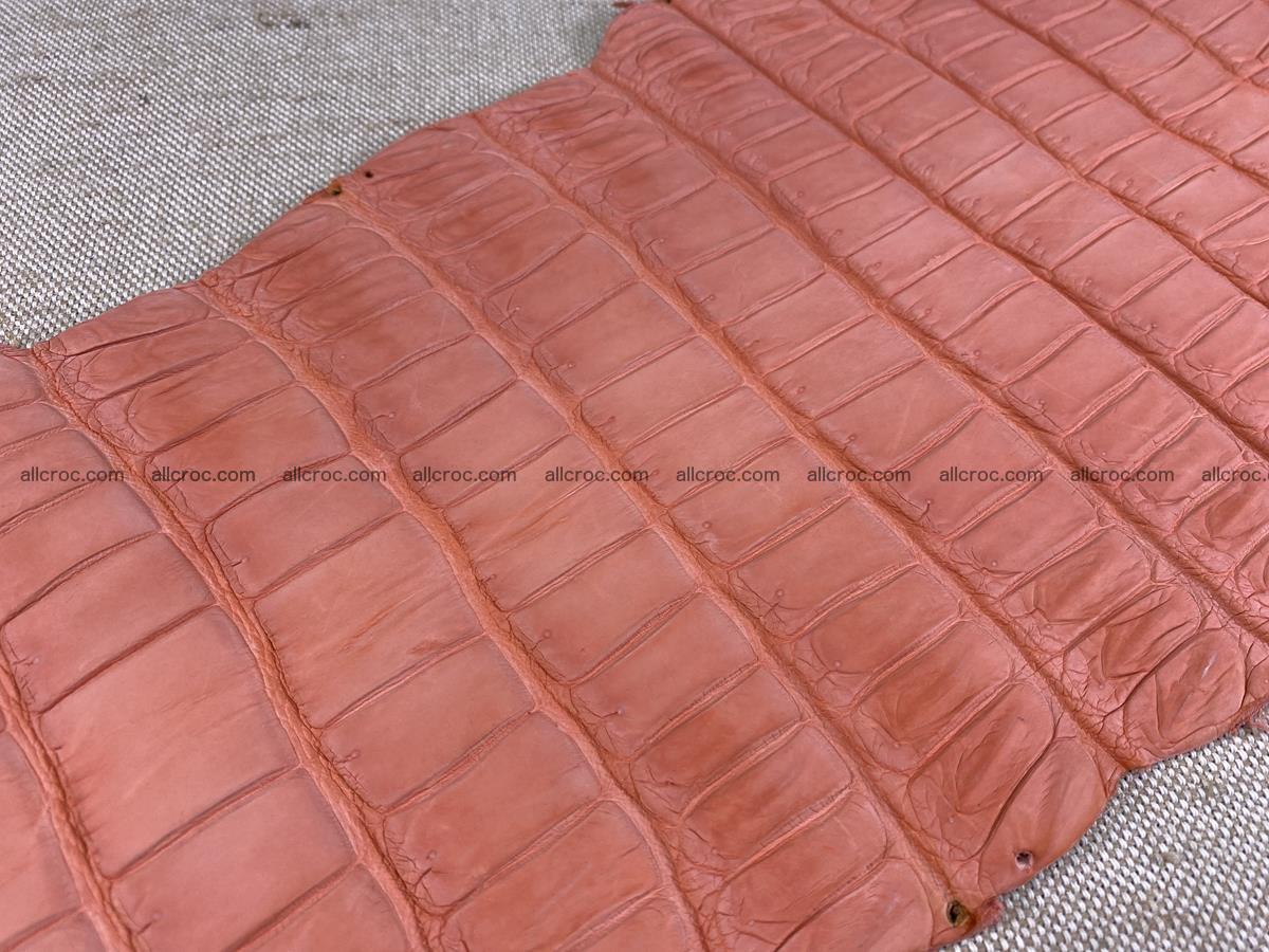 Crocodile skin belly part 32cm salmon color 1520 Foto 11