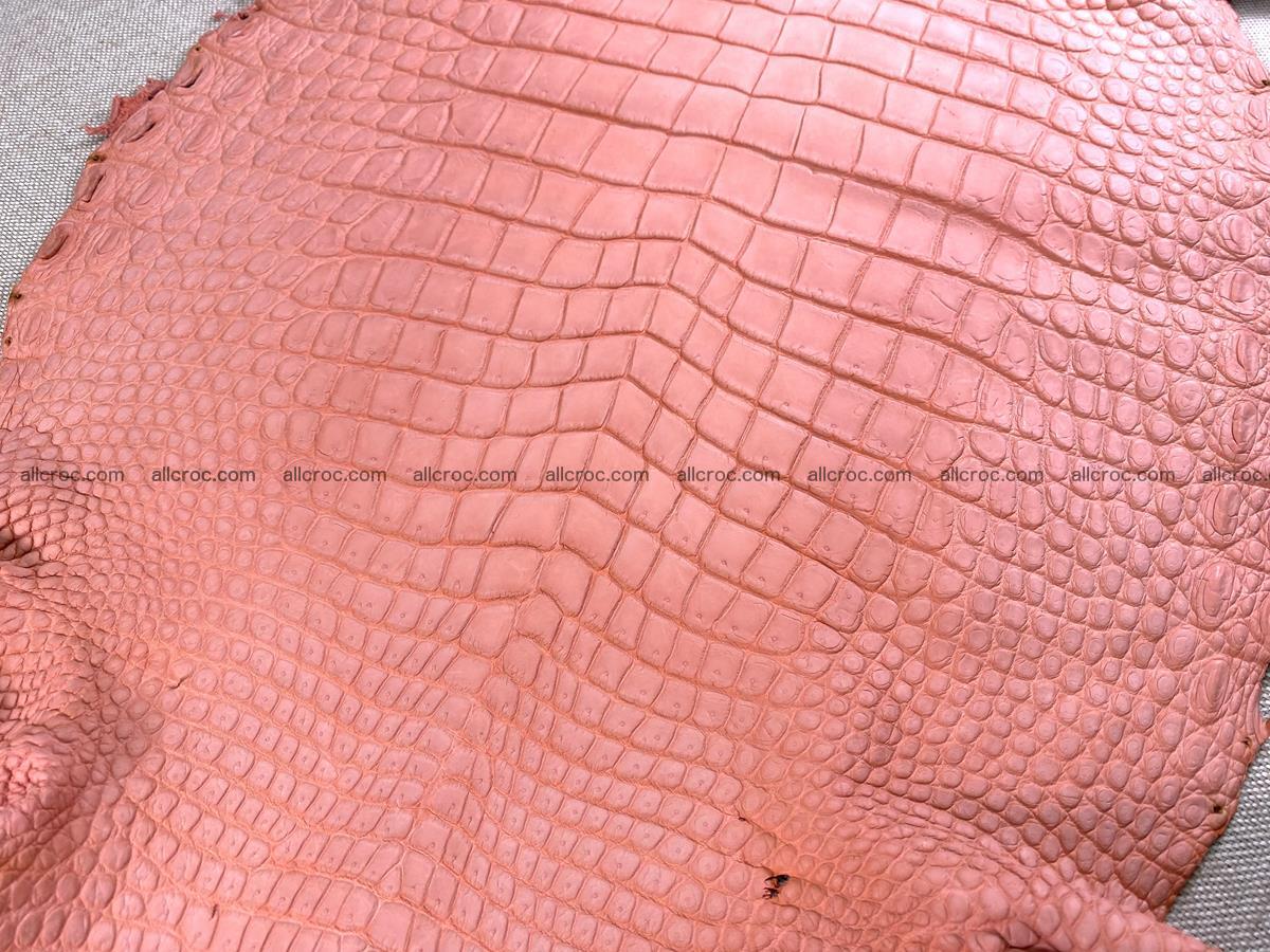 Crocodile skin belly part 32cm salmon color 1471 Foto 6