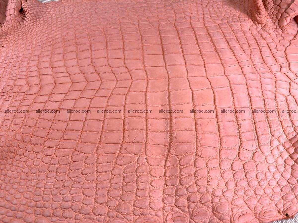 Crocodile skin belly part 32cm salmon color 1471 Foto 7
