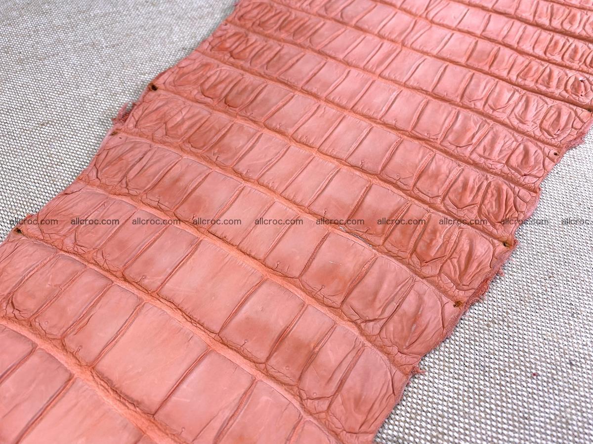 Crocodile skin belly part 32cm salmon color 1471 Foto 10