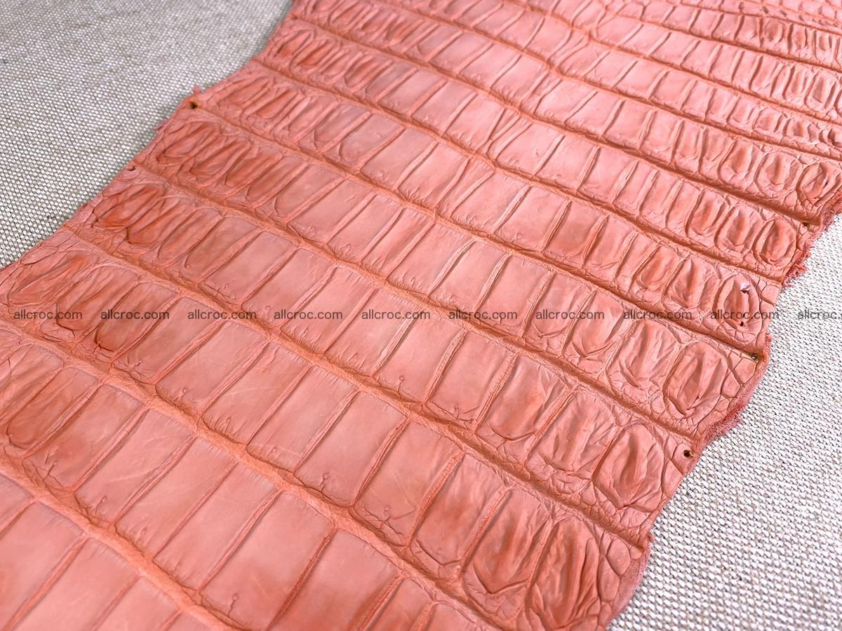 Crocodile skin belly part 32cm salmon color 1471 Foto 14