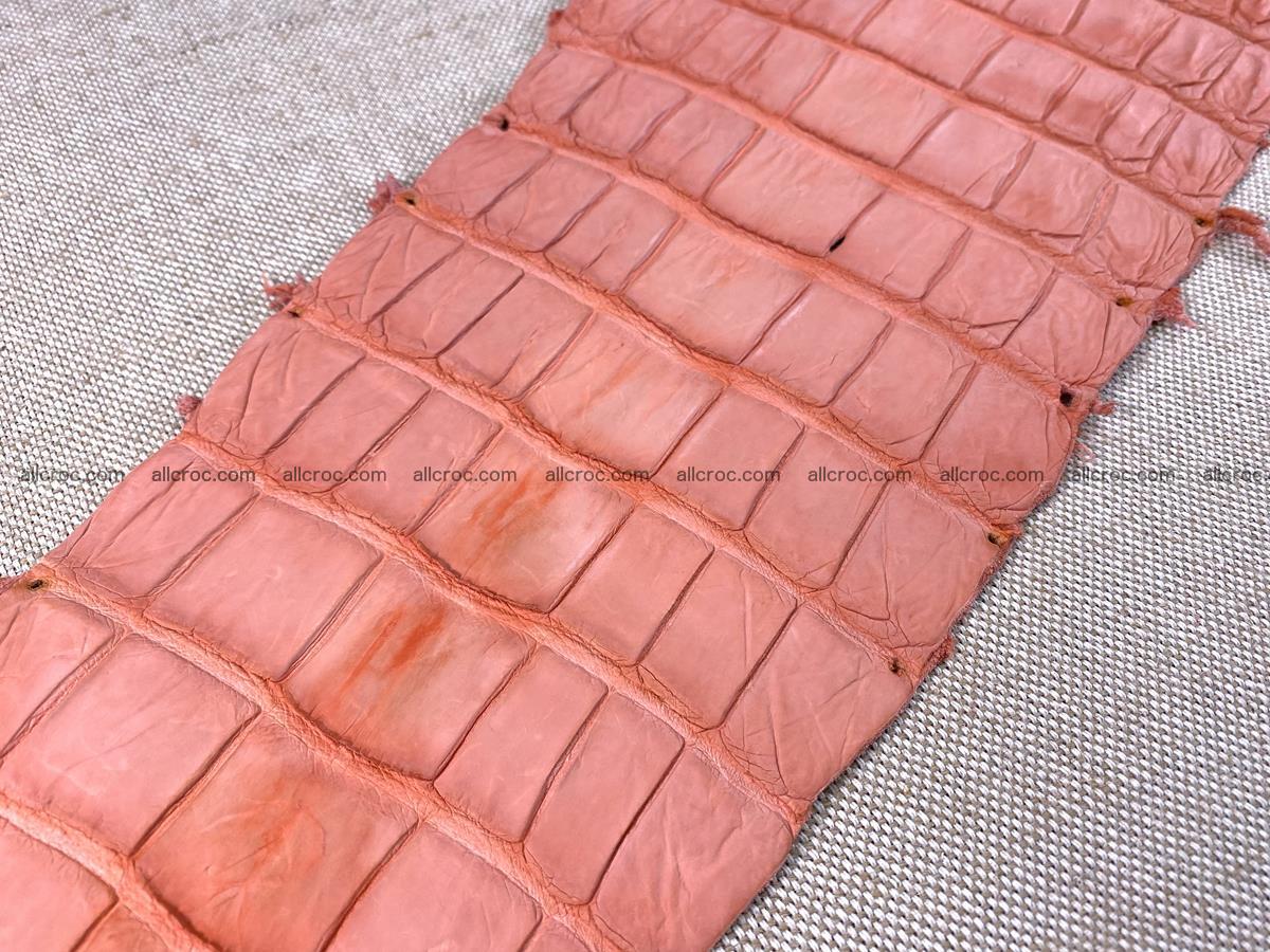 Crocodile skin belly part 32cm salmon color 1471 Foto 11
