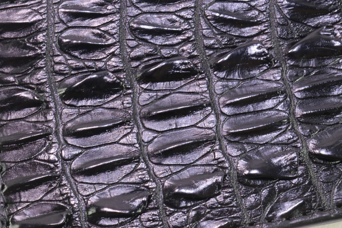 Card holder from tail part of Siamese crocodile skin black color 376 Foto 2