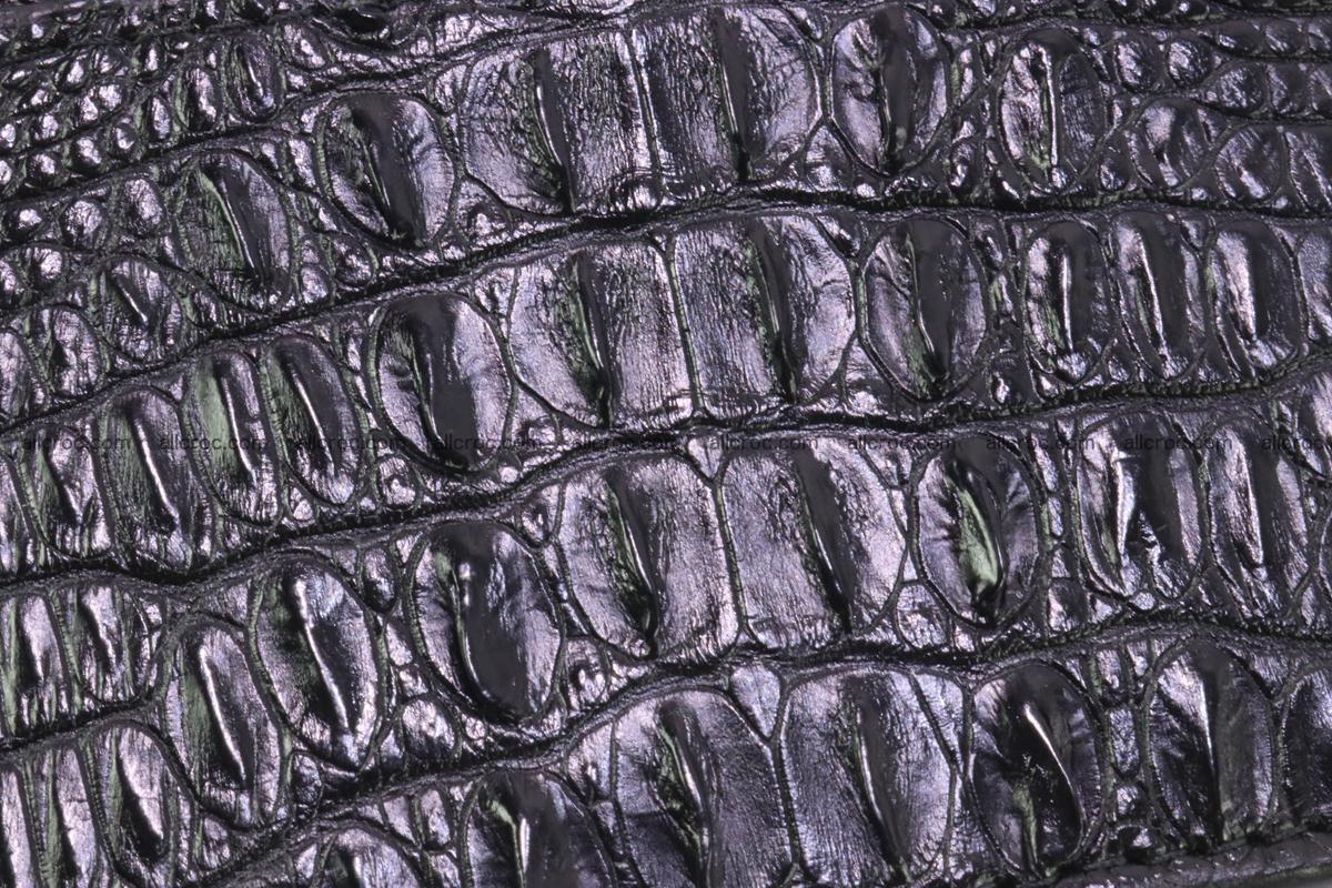 Card holder from tail part of Siamese crocodile skin black color 377 Foto 2