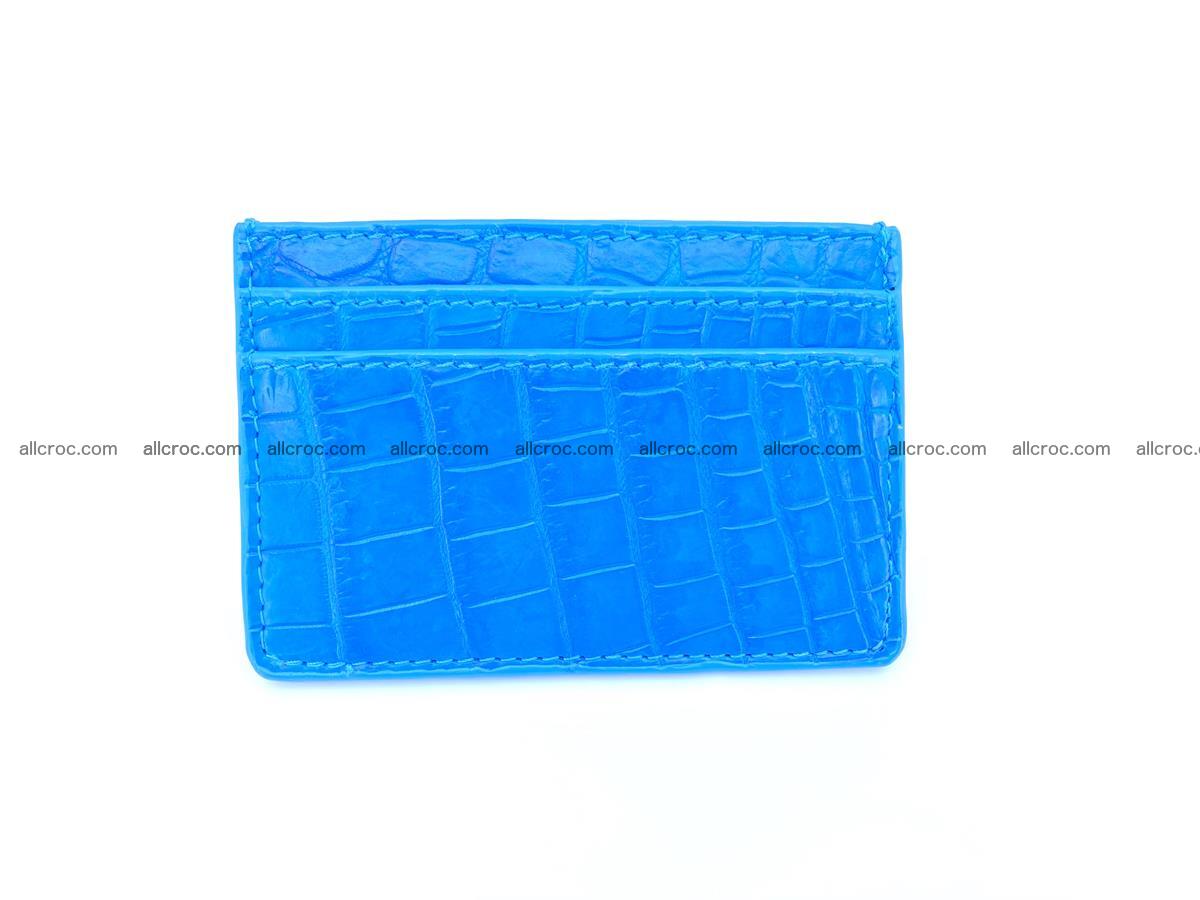 Card holder from Siamese crocodile skin 366 Foto 2