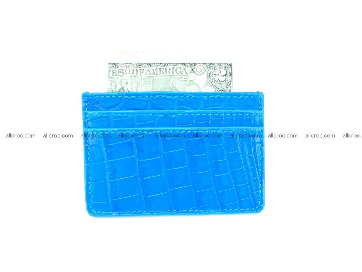 Card holder from Siamese crocodile skin 366 Foto 3