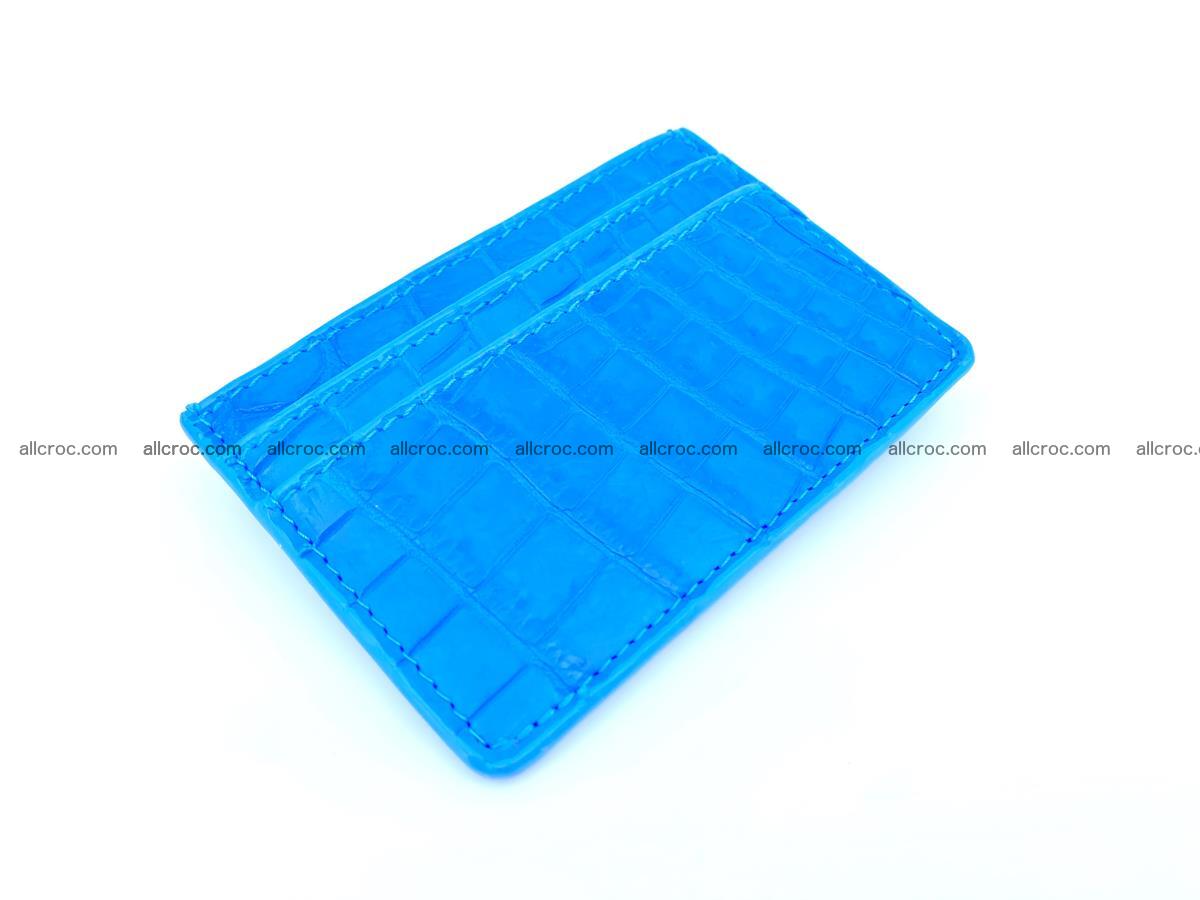 Card holder from Siamese crocodile skin 366 Foto 0