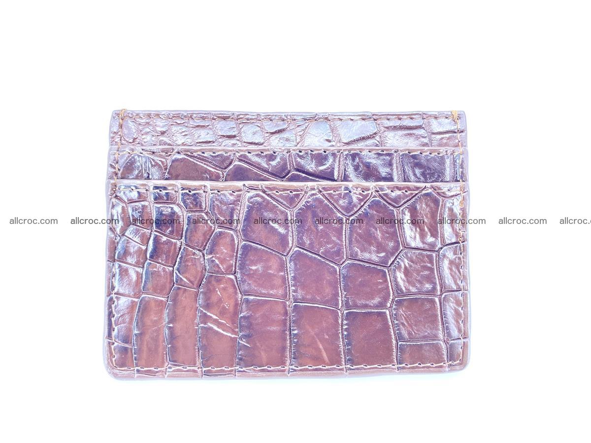  crocodile skin card holder 374 Foto 1