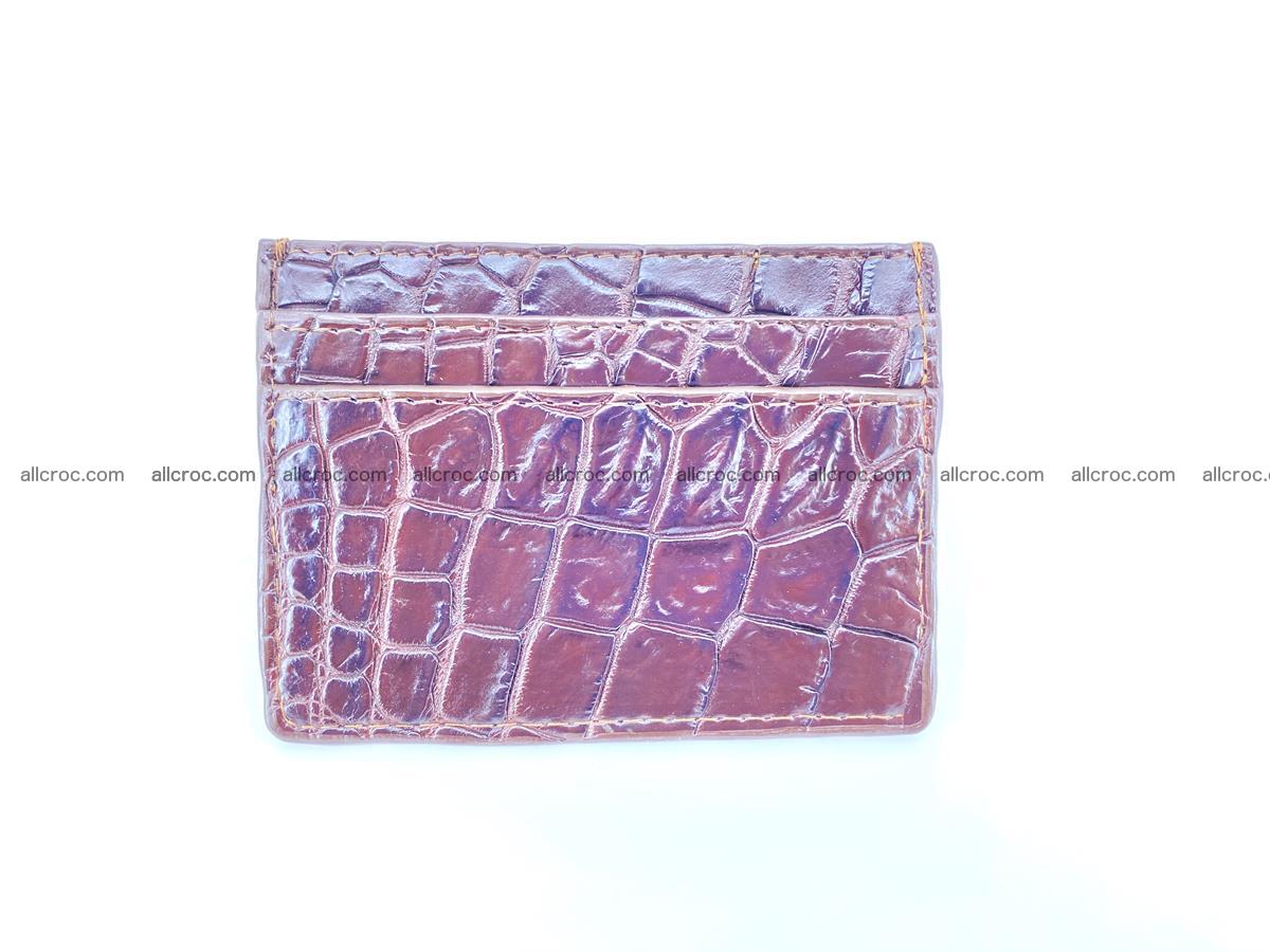  crocodile skin card holder 374 Foto 2