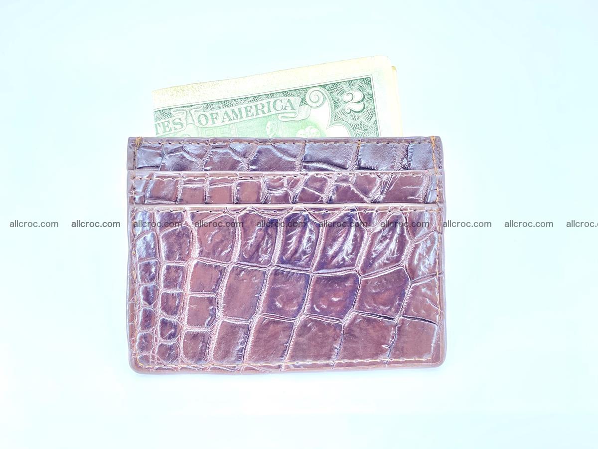  crocodile skin card holder 374 Foto 3