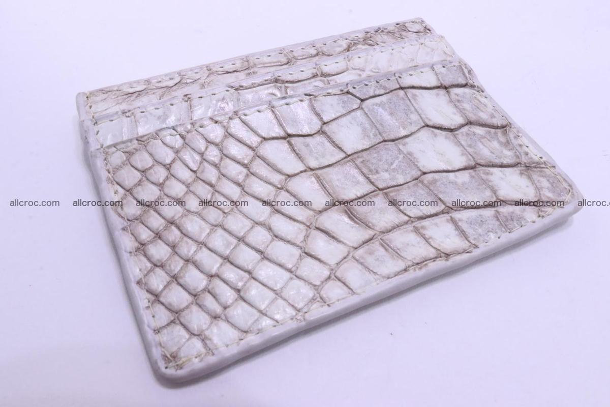 Card holder from Siamese crocodile skin 367 Foto 0