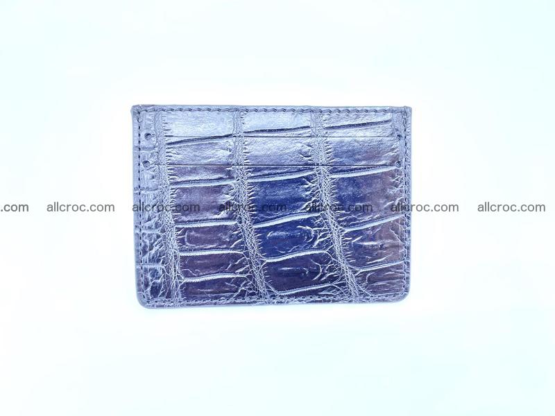 crocodile skin card holder 1003