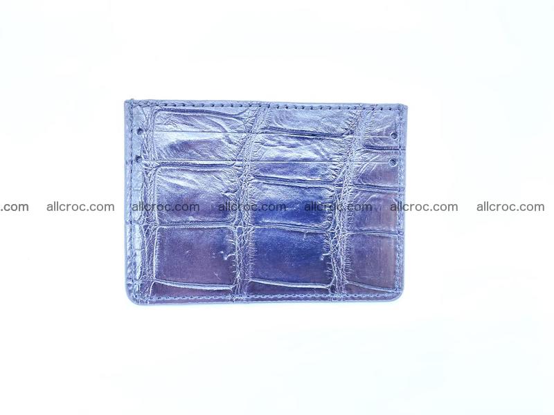 crocodile skin card holder 1003