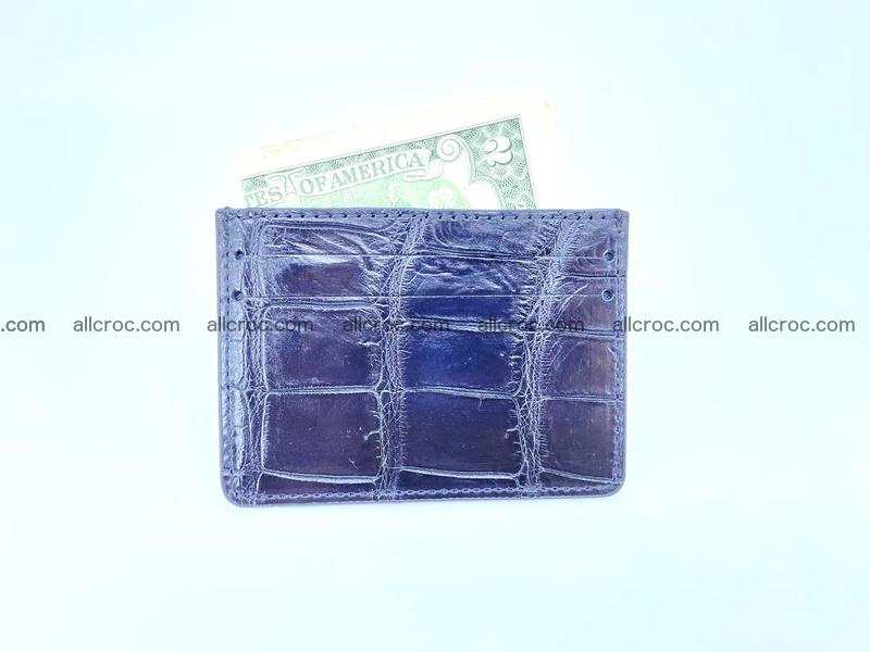 crocodile skin card holder 1003