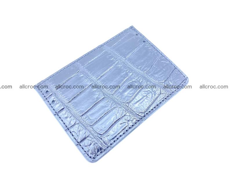 crocodile skin card holder 1003