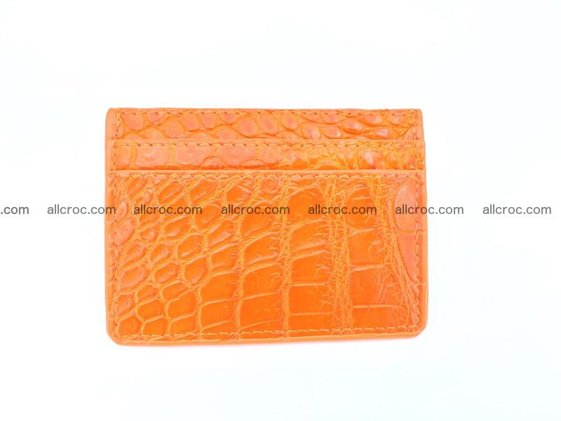 crocodile skin card holder 997